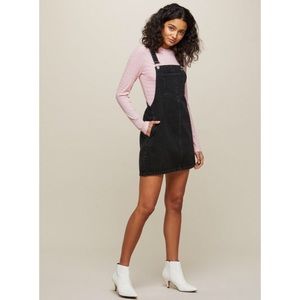 New Look, black pinafore dress